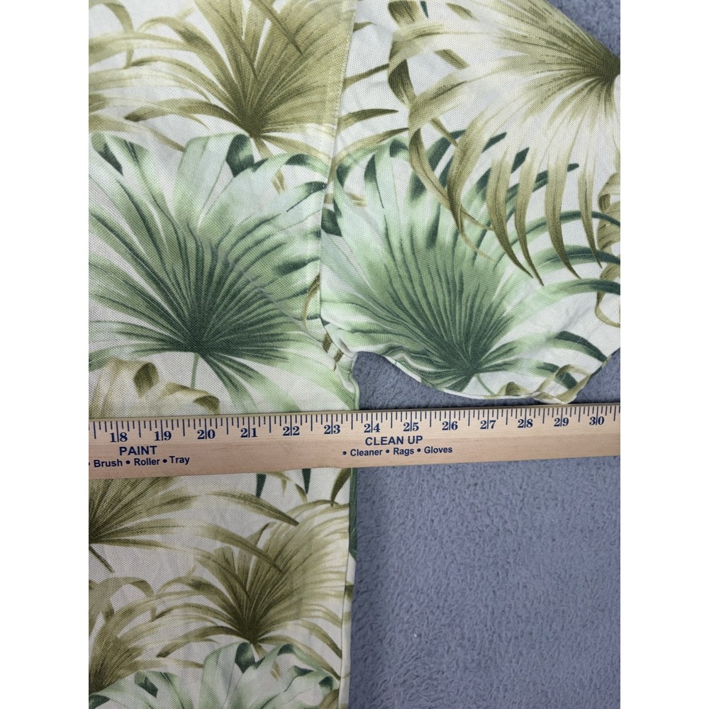 Tommy Bahama Polo Shirt Mens XL Green Palm Leaf Silk Cotton Tropical Hawaiian - Picture 4 of 7